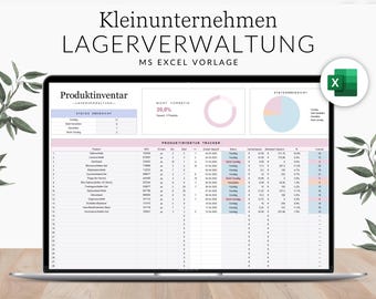 Inventory management for small businesses (German), Microsoft Excel income and expense spreadsheet, inventory list, accounting, inventory receipts and issues