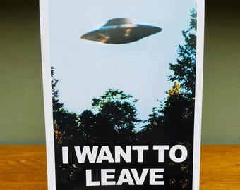 X FILES 7"x5" Fan Art Postcard