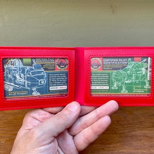 RED DWARF Double Wallet License Cards, ID or travel card holder