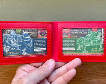 RED DWARF Double Wallet License Cards, ID or travel card holder