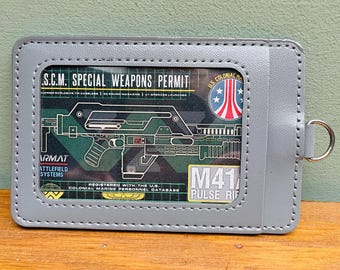 ALIENS Pulse Rifle License, ID or travel card holder
