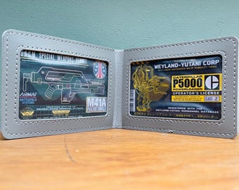 ALIENS Double Wallet License Cards, ID or travel card holder