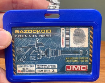RED DWARF Bazookoid, ID or travel card holder