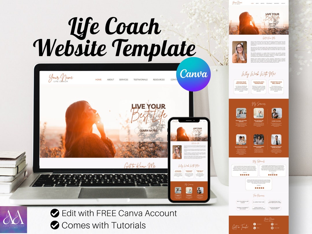 Canva Life Coach Website Template Free Canva Account Life Coach Website Canva Life Coach Website Template Free Canva Account Life Coach Website
