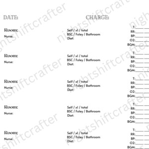 CNA / PCT Report Sheet Digital Download