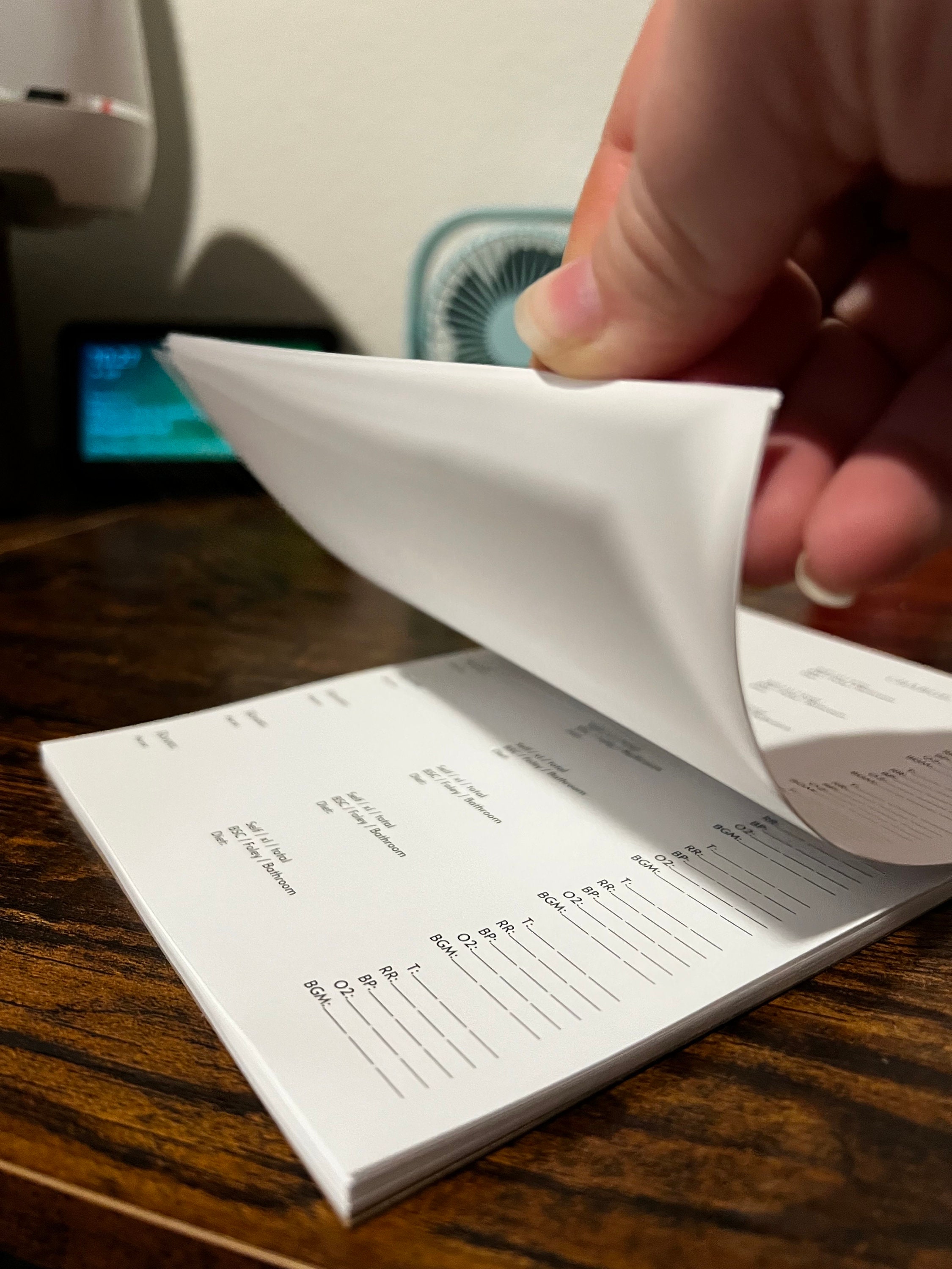 CNA / PCT Report Sheet Notepad With Clipboard Etsy