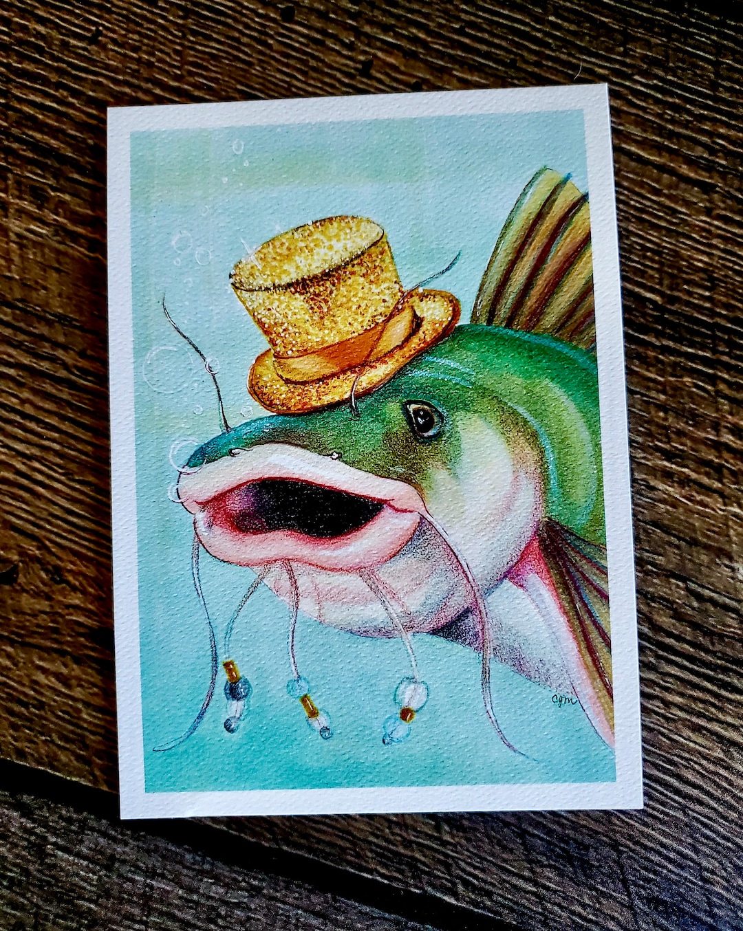 Party Catfish Fine Art Print - Etsy