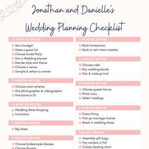 Wedding Planner Checklist, Wedding Planning, Checklist