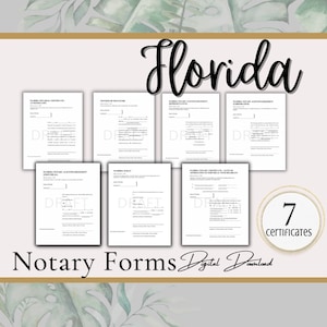 Florida Notary Bundle / Quick Start Riconoscimenti notarili