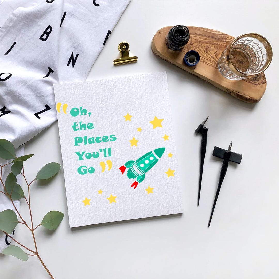 Oh the Places You'll Go Svg File, Png File, Dxf File, Eps File, Pdf ...