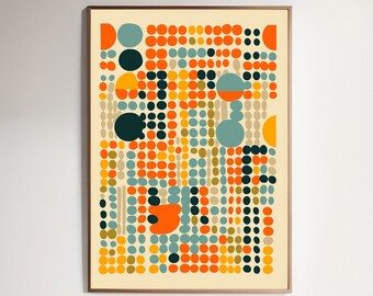 MID-CENTURY MODERN アート作品満載です。 Mid Century Modern Art Print Set of 3 Prints, Printable