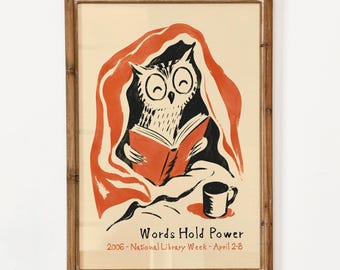 National Library Week Poster - Book Lover Print, Reading Nook Decor, Literary Wall Art, Home
