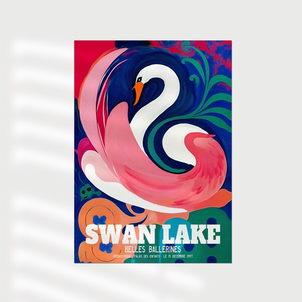Swan Lake Ballet Poster Etsy