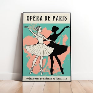 Paris Ballet Poster: Opéra de Paris, French Dance Art Print