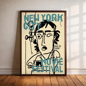 NYC Movie Festival Poster: Retro Cinema Art Print
