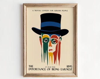 Oscar Wilde &#39;The Importance of Being Earnest&#39; Retro Theater Poster