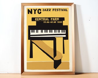 NYC Jazz Fest Colorful Poster