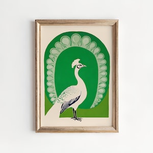 Art Deco Peacock Giclée Print: 1920s Style Wall Art
