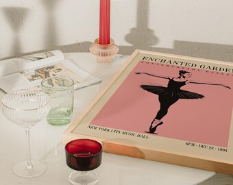 NYC Music Hall Ballet Poster: Midcentury Modern Dance Art