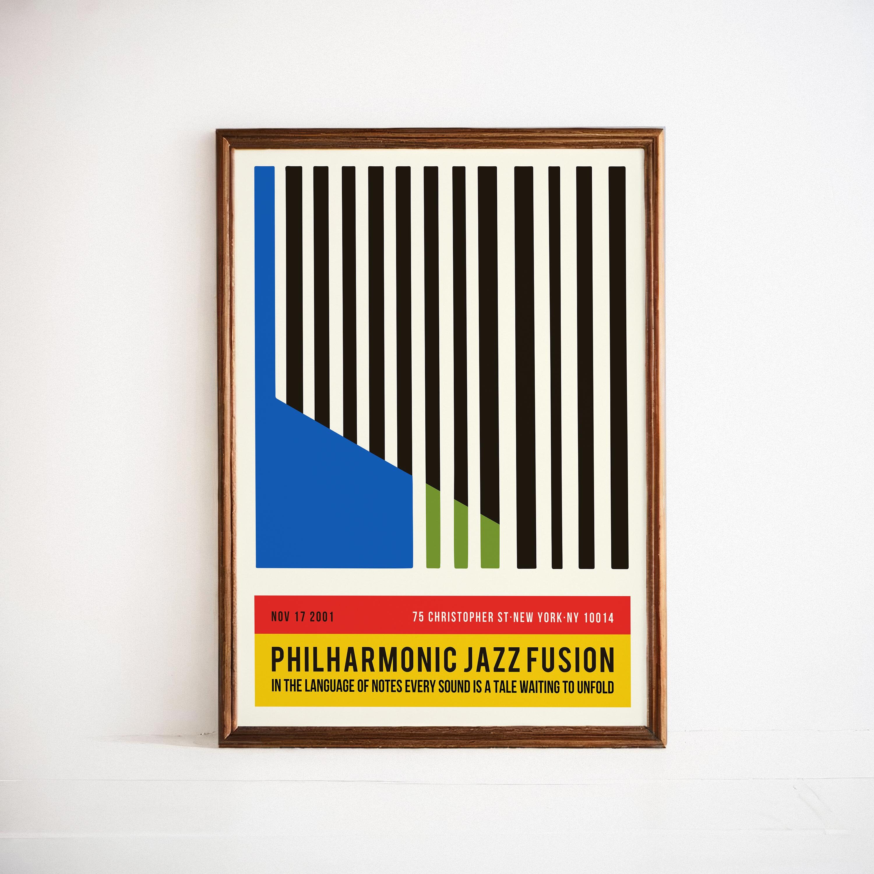 Philharmonic Jazz Fusion Poster: NYC Concert Memorabilia - Etsy