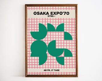 Osaka Expo '70 Art Print: Mid-century Japanese Architecture Poster