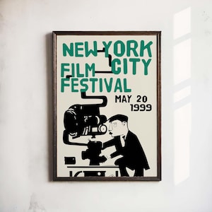 New York Film City Festival 1999 POSTER - Vintage Cinema Movie Print Wall Decor