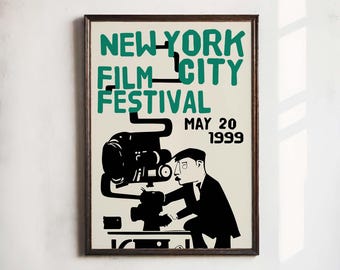 New York Film City Festival 1999 POSTER - Vintage Cinema Movie Print Wall Decor