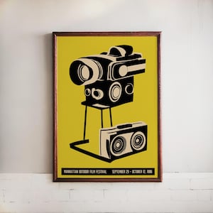 1986 Manhattan Outdoor Film Festival Poster: NYC Movie Art Print