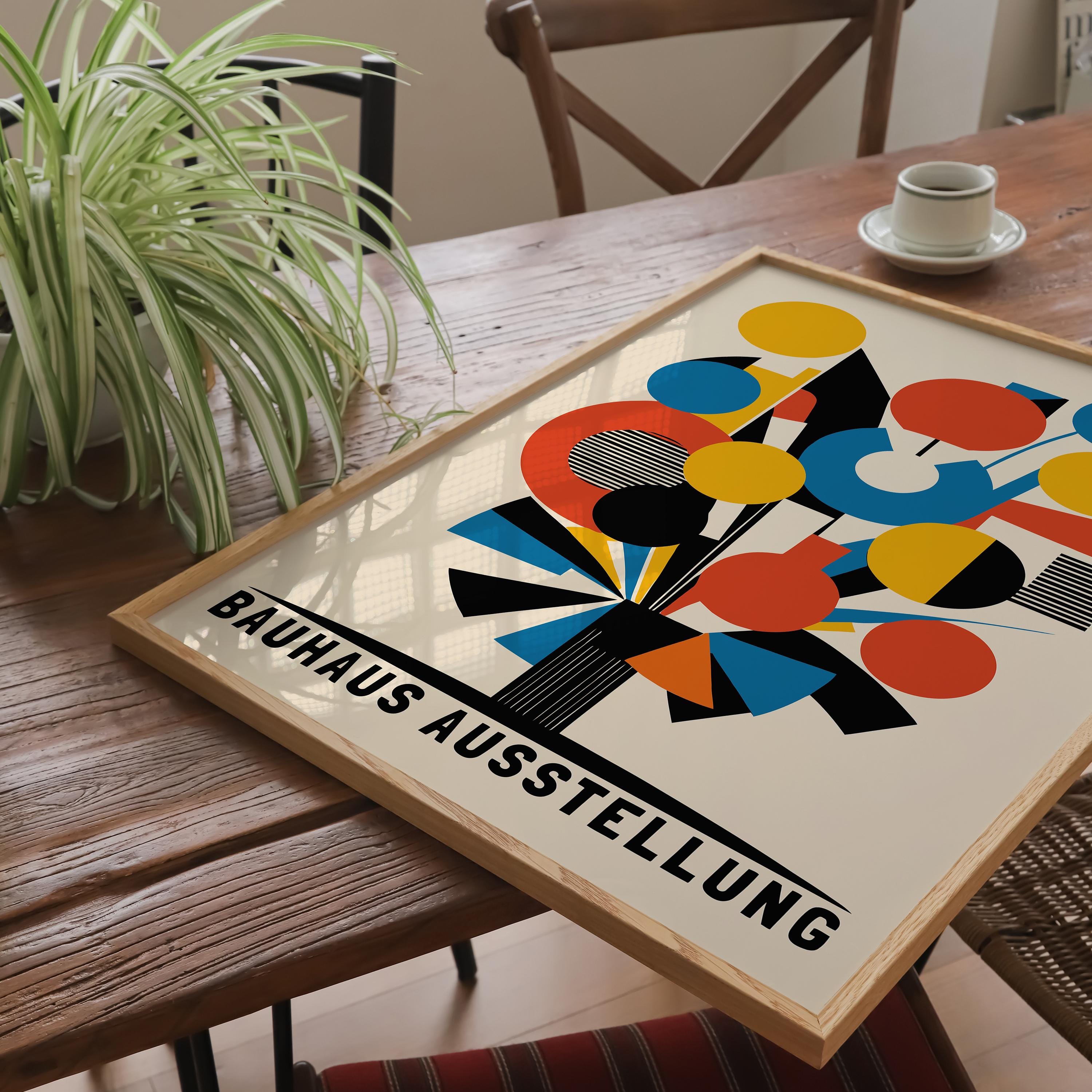 Bauhaus Ausstellung Poster: Mid-century Modern Abstract Art