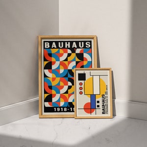 Bauhaus Print Bauhaus Exhibition Poster Bauhaus Design Bauhaus Wall Art Exhibition Wall Art Bauhaus Large Mailed Wall Decor image 3