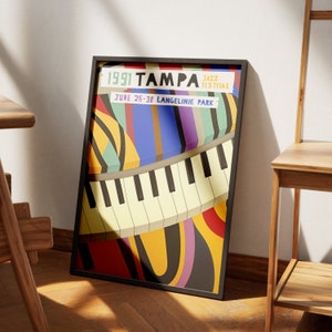 Wandbild Musik Retro Jazz - Leinwanddruck 30x45cm Für Wohnzimmer Deko