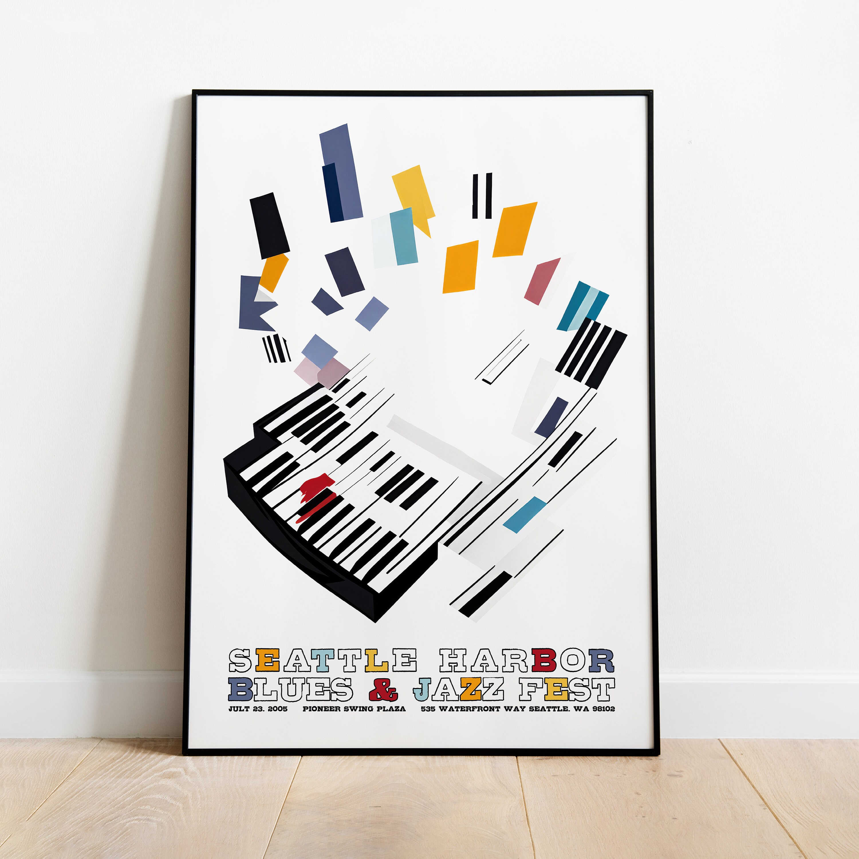 Print Art piano music Jazz Illustration Poster face mask