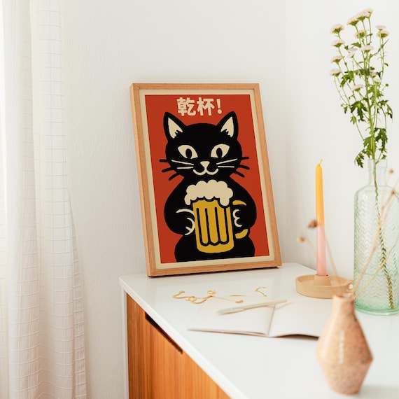 A Dog's /A Cat's イラスト大判ABCポスター 2枚/円筒容器 ABC CATS POSTER - 50x70 cm – FINE LITTLE DAY