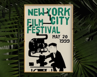 1999 NYC Film Festival Poster: Movie Lover Art Print