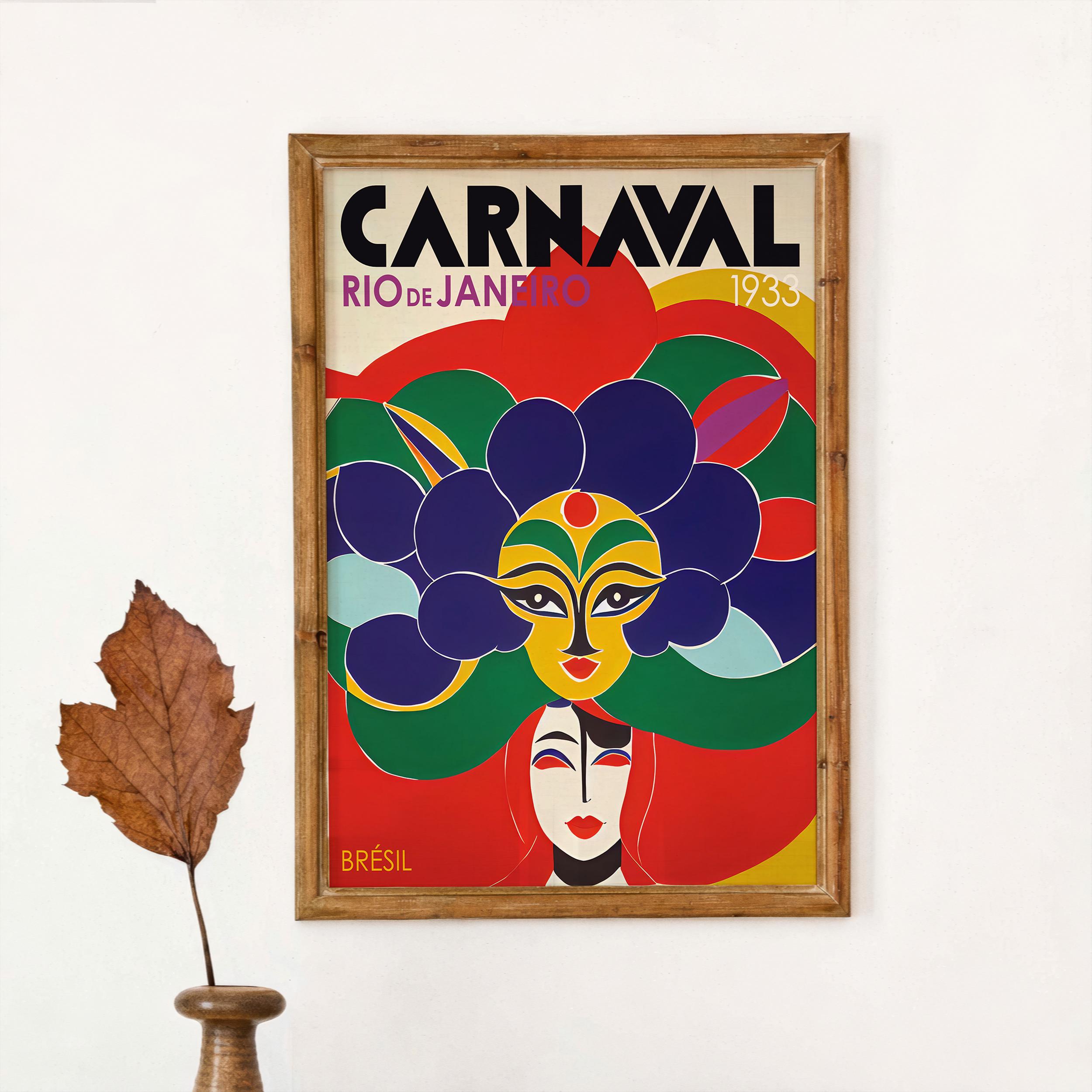 アート・デザイン・音楽 'Ritmo Do Brasil' Rio De Janeiro Poster - Brazil Travel Print - Colorful Wall Art - Etsy
