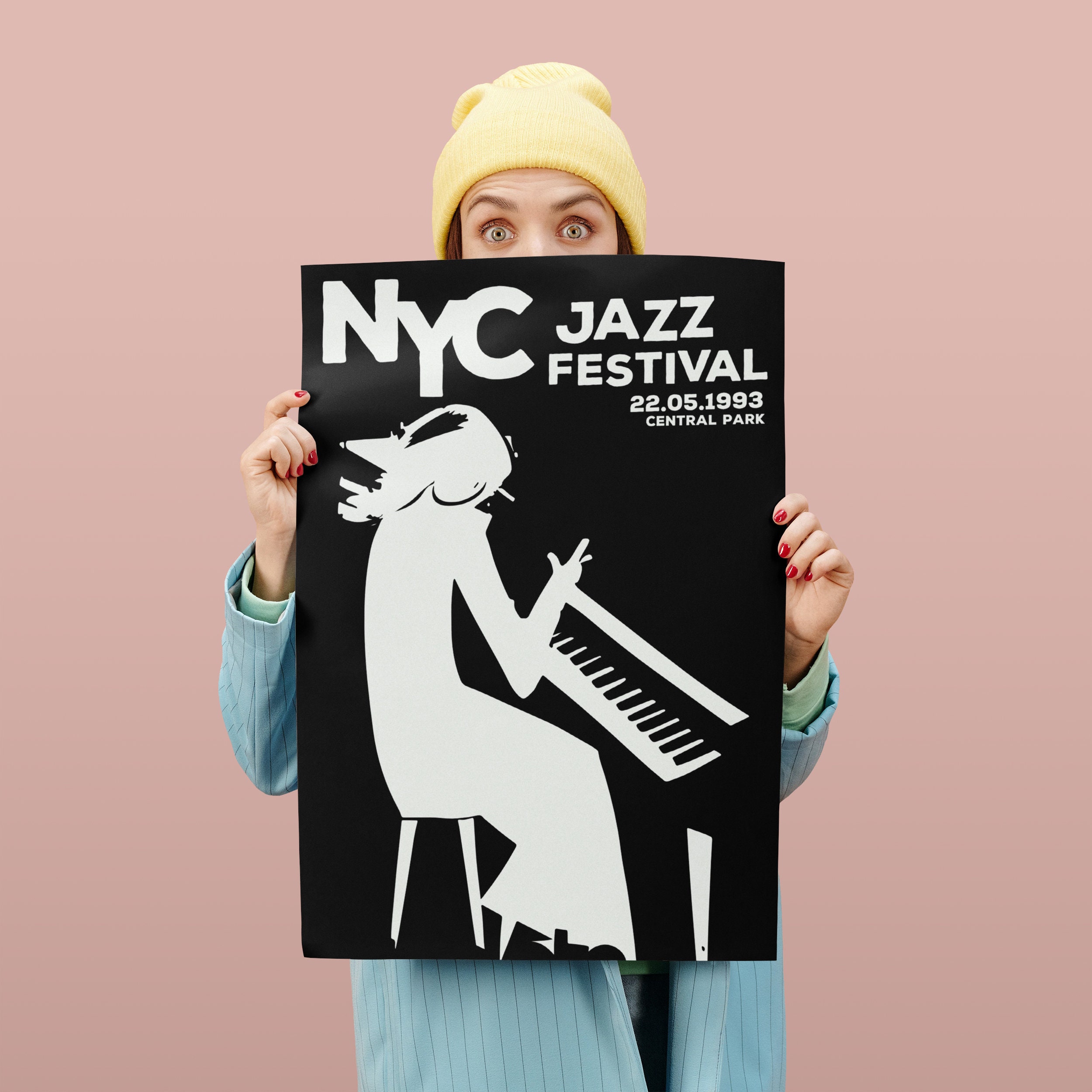 1993 NYC Jazz Festival Poster Vintage Art Print Giclee Etsy