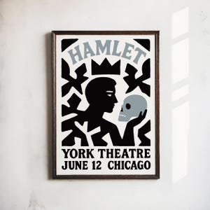 Hamlet Soliloquy Art Print: Shakespeare Quote Poster