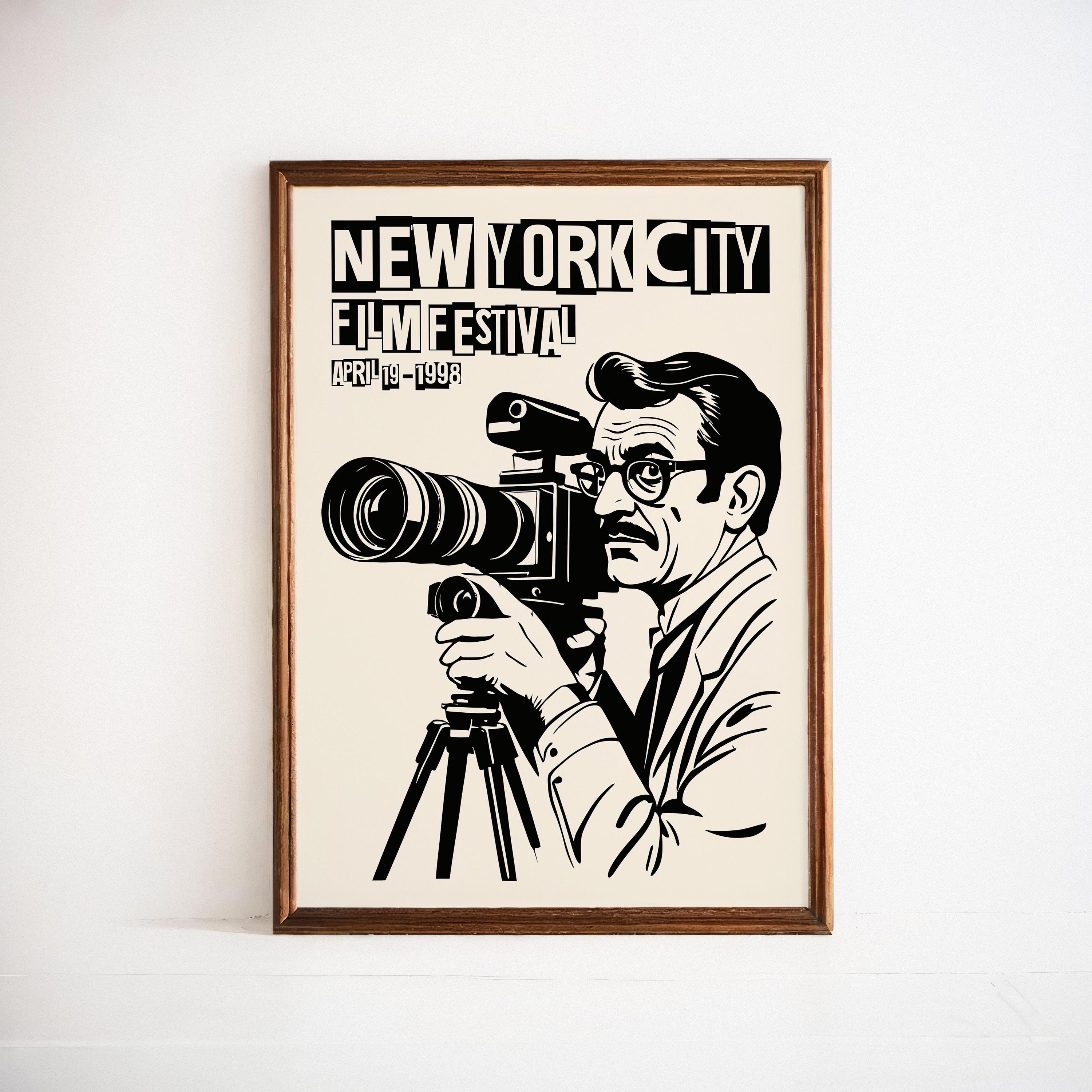 NYC Film Festival 1998 Poster: Vintage Cinema Director Print - Etsy