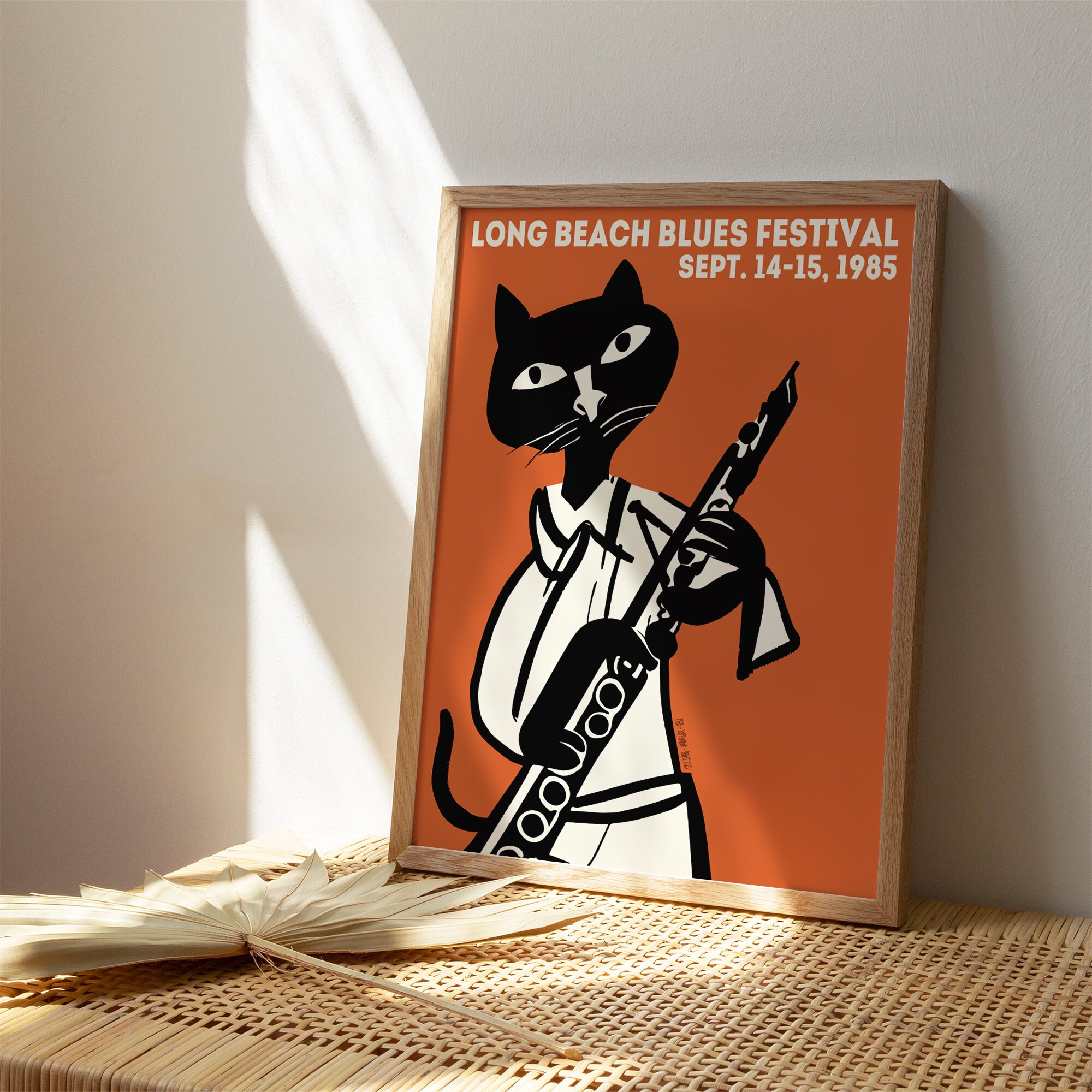 Long Beach Blues Festival Poster Etsy