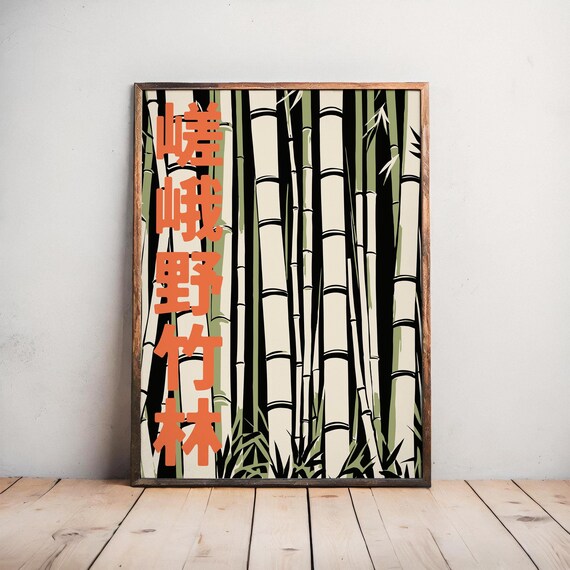 Japanese Bamboo Wall Art Amazon.com: WONDERTIFY Bamboo Trees Painting