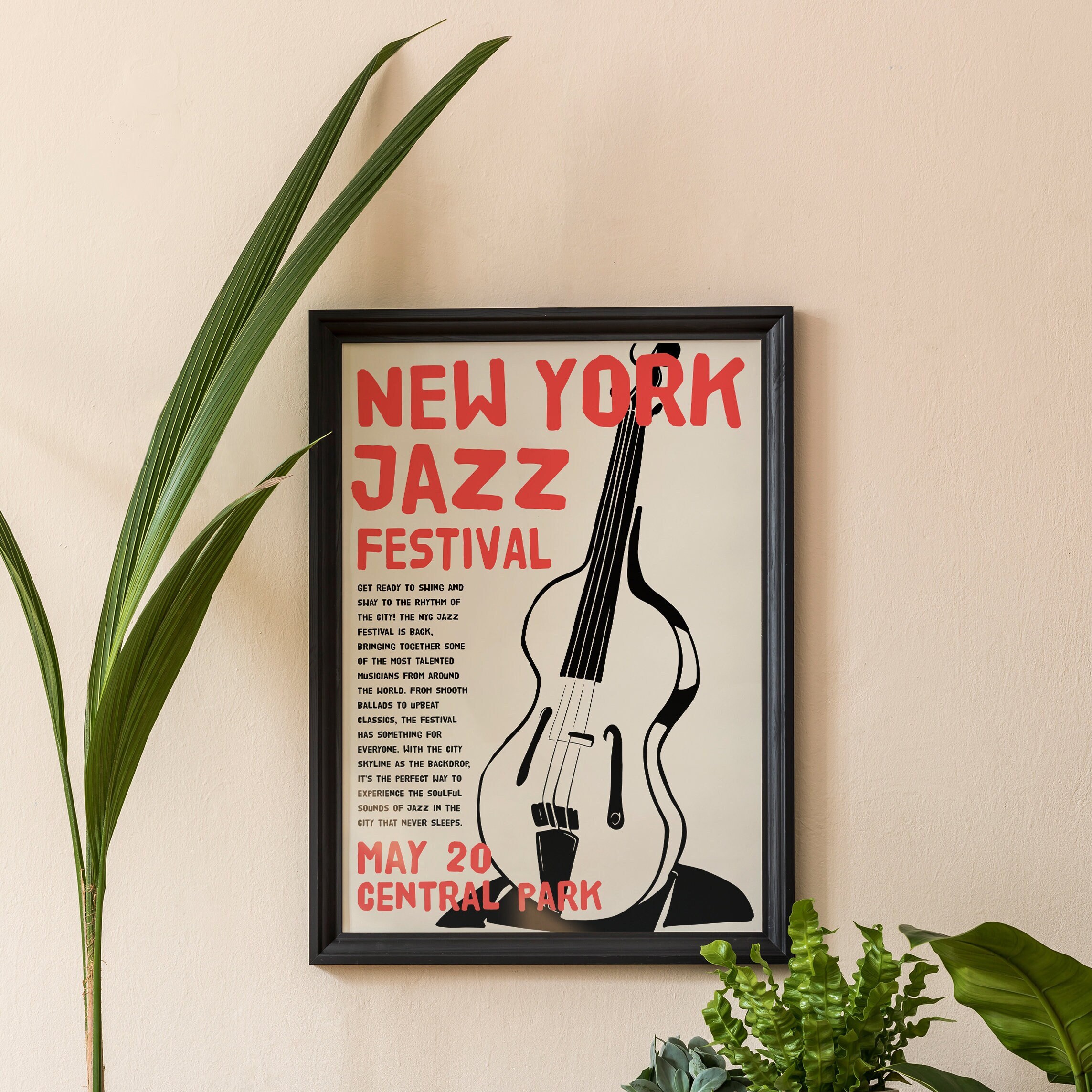 Central Park NYC Jazz Festival Poster 24x36 / 20x30 / 18x24 Etsy
