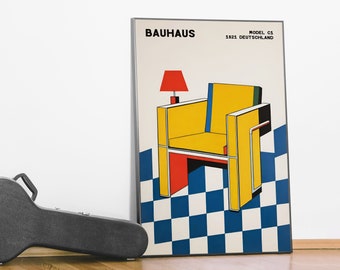 Bauhaus Furniture Poster - Model C1 1921 - Mid Century