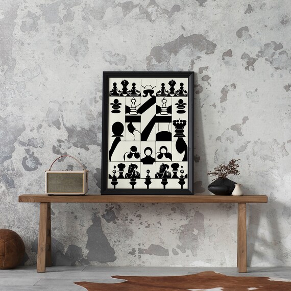 Chess Space' Poster, picture, metal print, paint by DecoyDesign