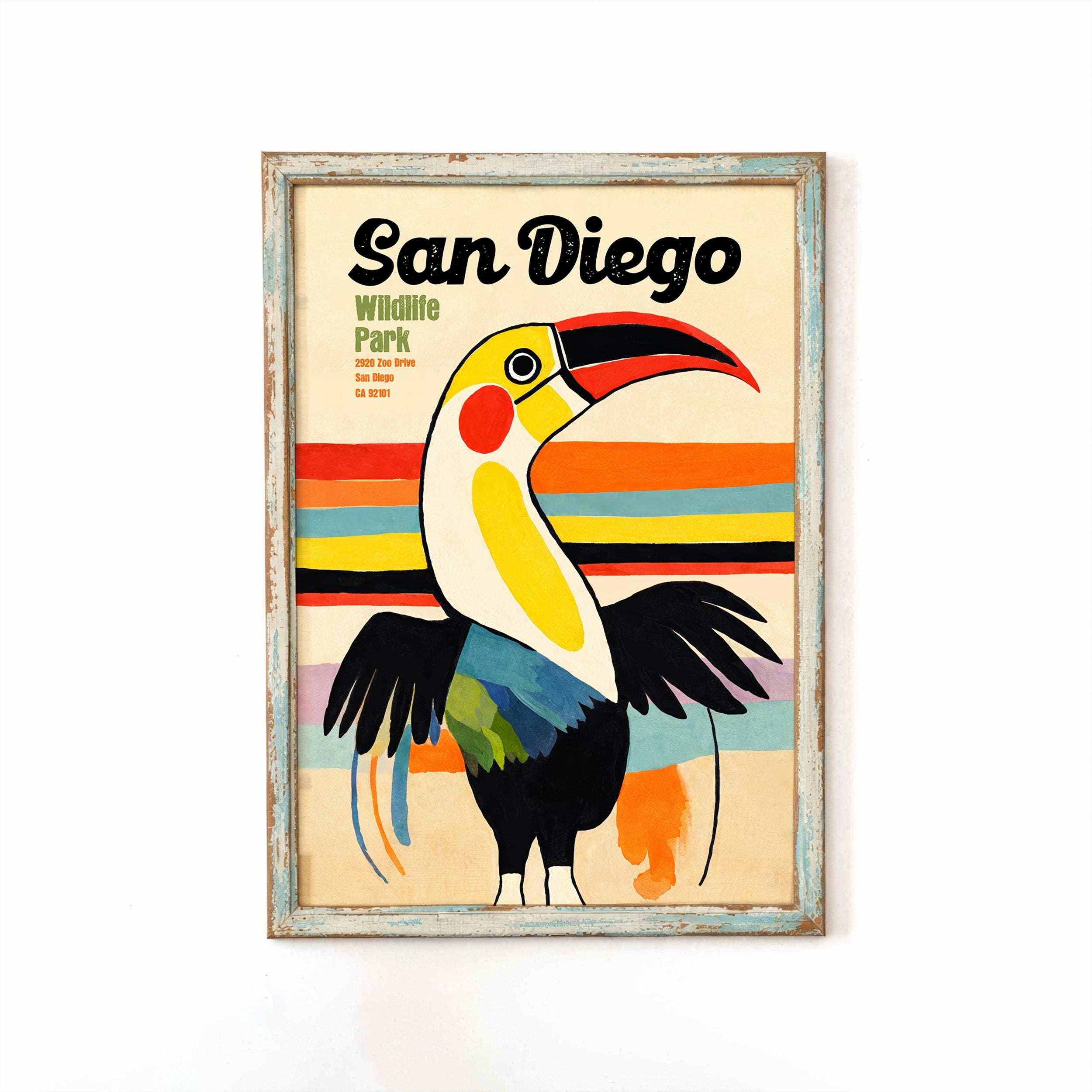 San Diego Zoo Poster - Etsy