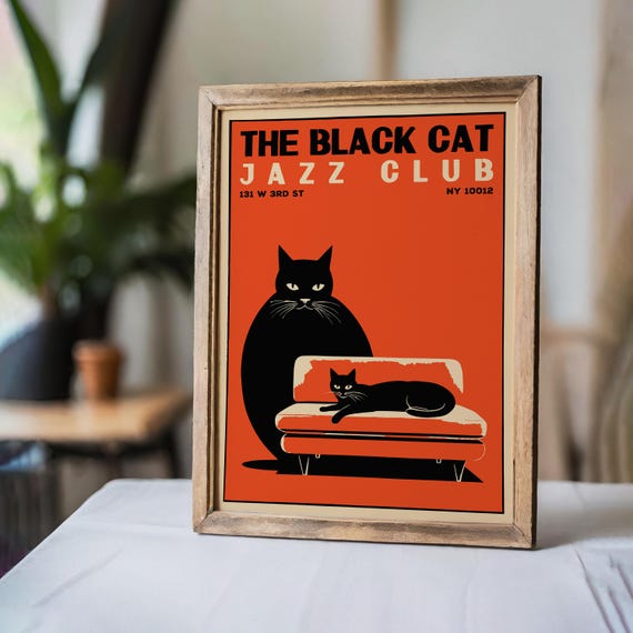 BLACK CATS HARAJUKU LEGEND ポスター Black Kaiju Cat