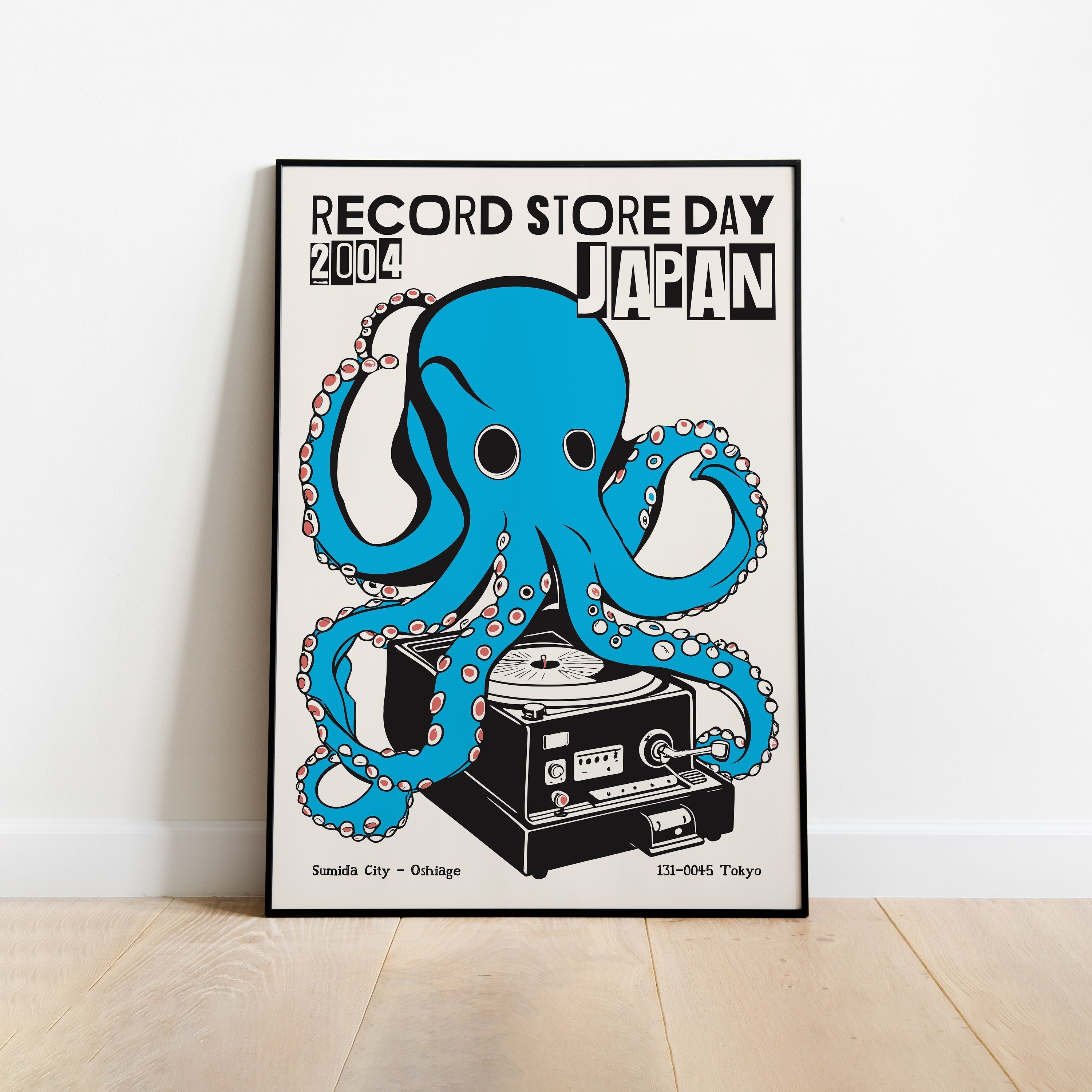 【日本限定盤】MIKE - SHOWBIZ! 2LP ポスター付き Record Store Day Japan 2004 Poster: Retro Octopus Vinyl Art Print