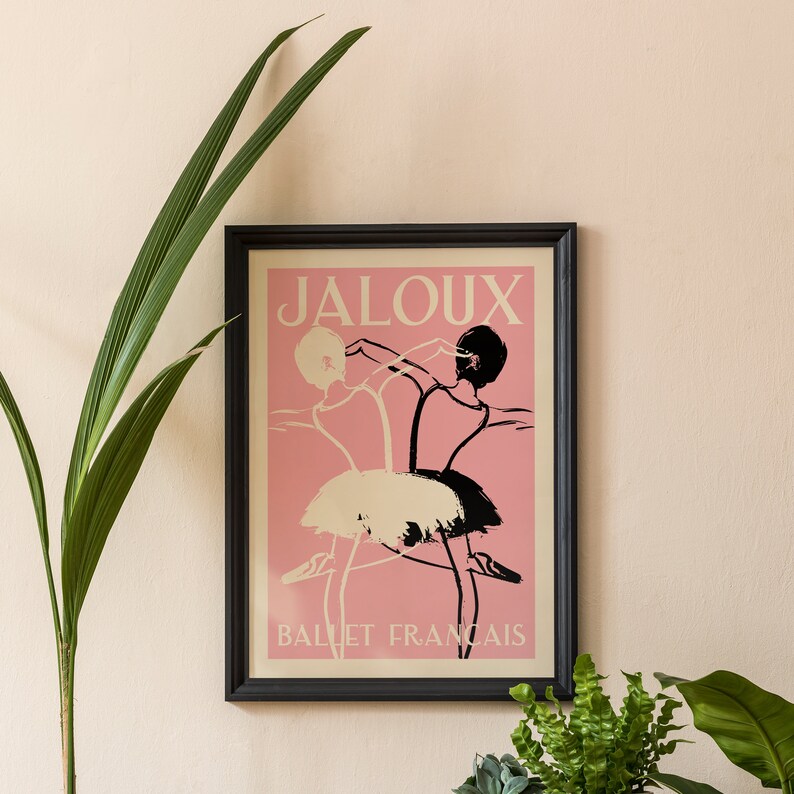 Vintage Ballet Poster Giclee Reproduction Retro French Etsy