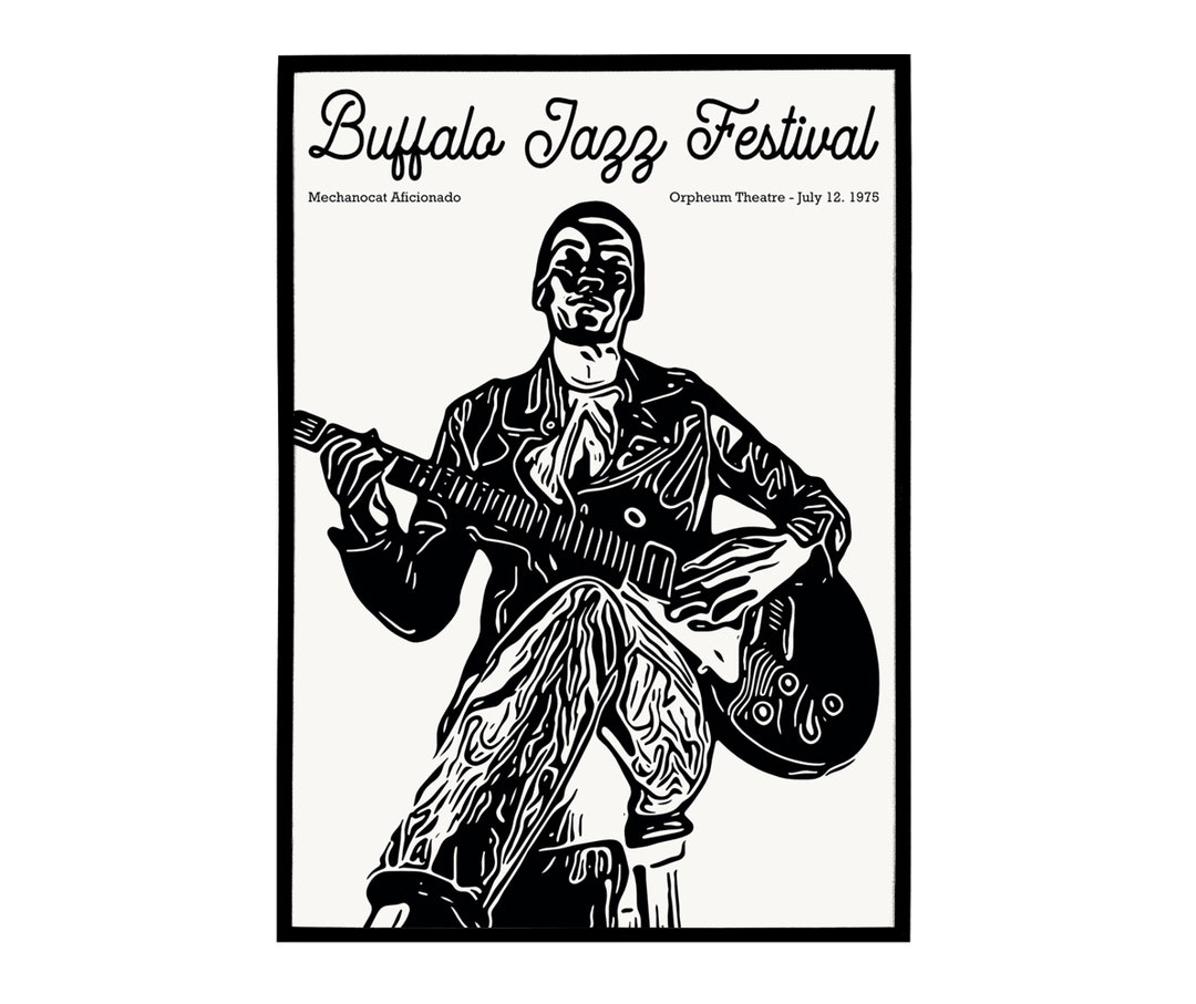 Buffalo Jazz Festival Poster Large Wall Art Art Prints Etsy