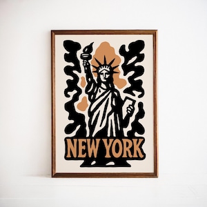 Statue of Liberty Poster: Vibrant NYC Wall Art