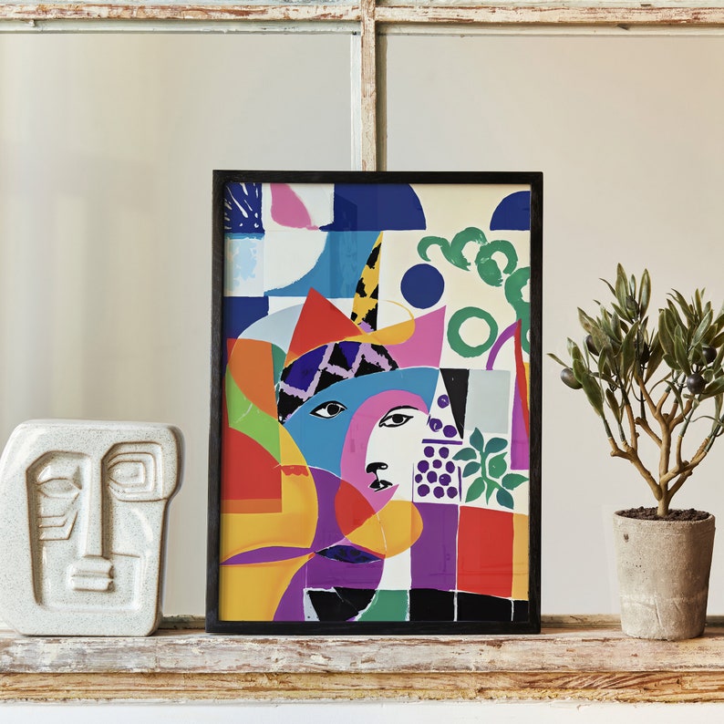 Abstract Mid-century Poster Cut Outs Wall Decor - Etsy